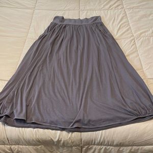 Garnet Hill favorite Maxi Skirt size PL-gray